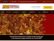 Tablet Screenshot of powellstone.com